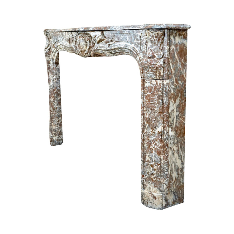 Antique French Ardennes Grey Marble Mantel (MCH1000)