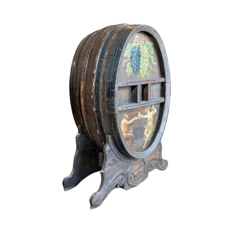 French Wooden Cognac Brandy Barrel