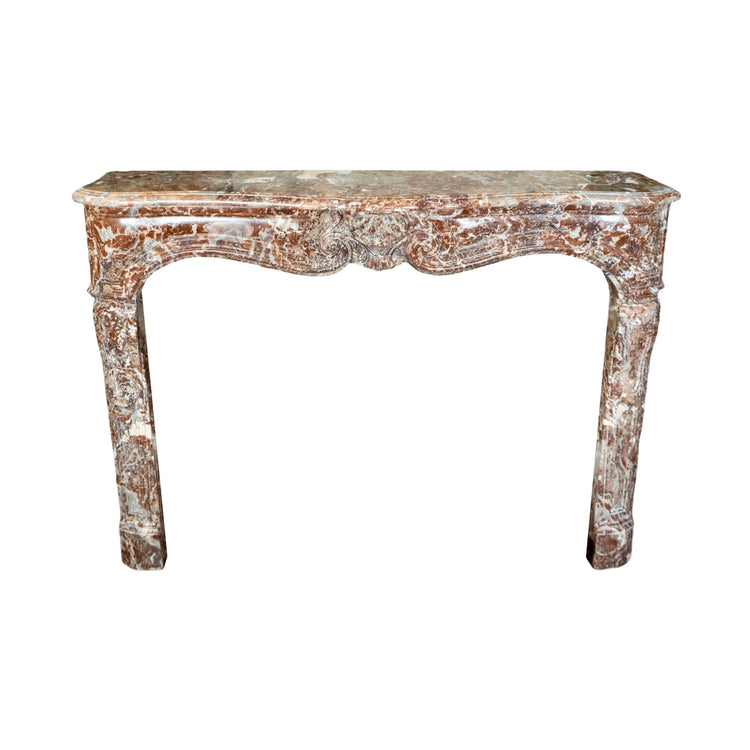 Antique French Rouge Royal Marble Mantel (M-YC2J)