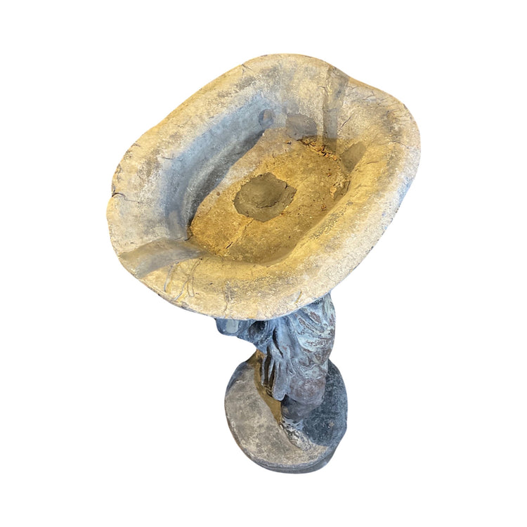 French Pewter Cherub Birdbath (GE-EVLT)