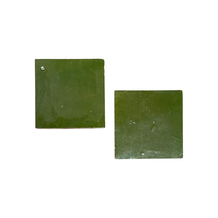 Moroccan Glazed Dark Olive Terracotta Tile (TC-M-DARKOLIVE)