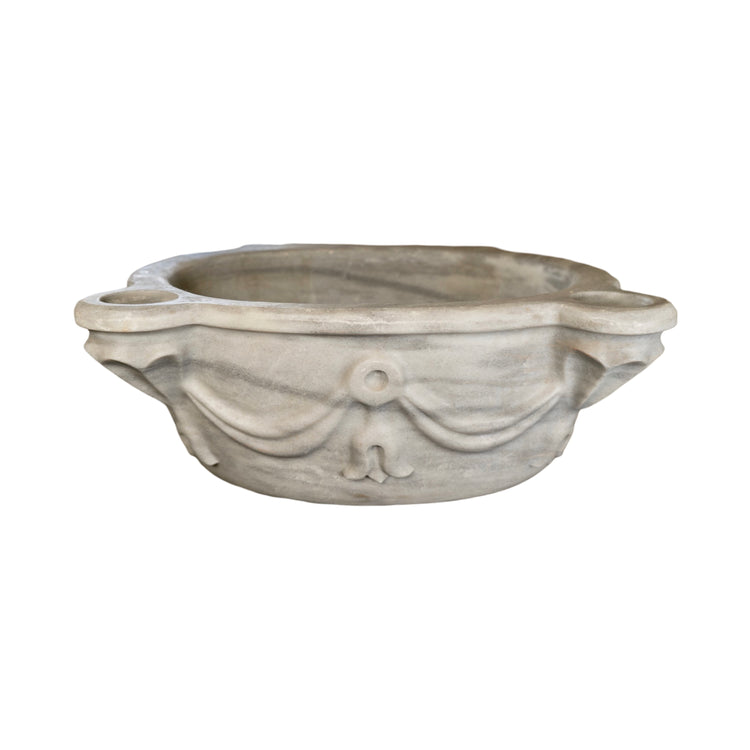 French White Carrara Marble Sink (S-S910)