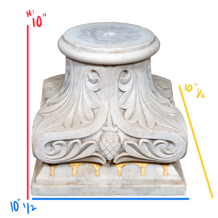 Antique Italian Marble Base (GE-TGFV)