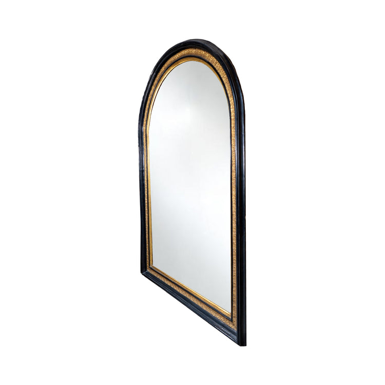 Antique French Ebony Wooden Mirror (HD-HSGE)