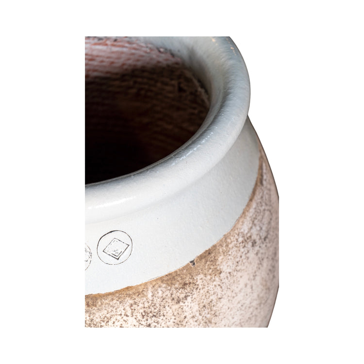 Contemporary French Glazed Terracotta Olive Jar  (V-HMYL)