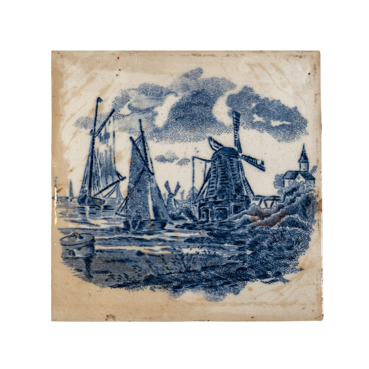 Belgian Glazed Delft Stippling Tiles (HD-SGZM)