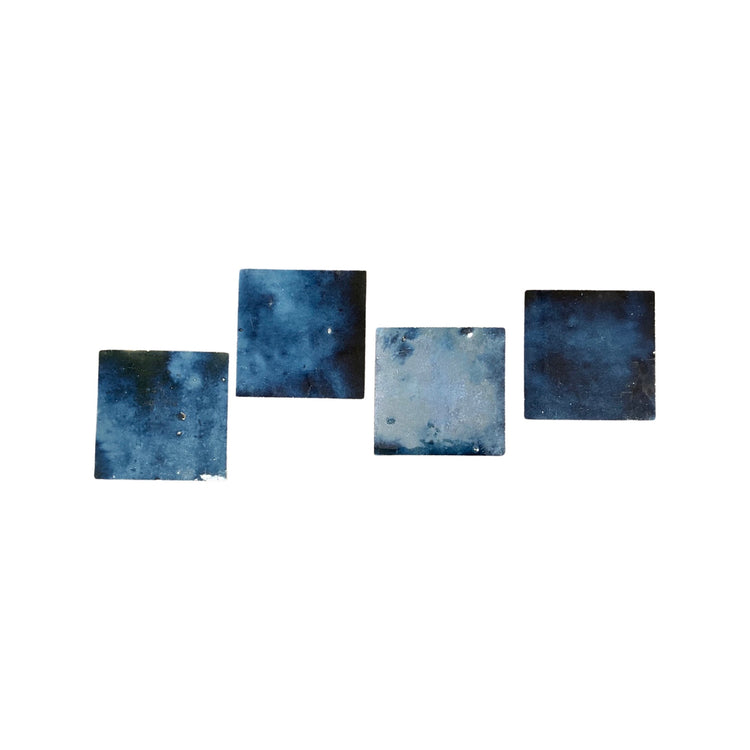 Moroccan Glazed Watercolor Blue Terracotta Tile (TC-M-WATERCOLORBLUE)