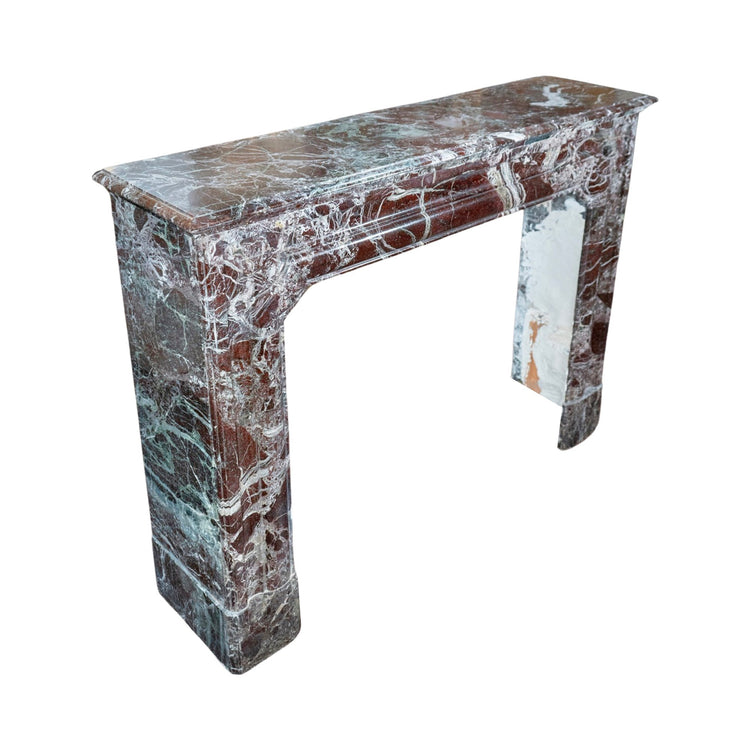 Antique French Red Levanto Marble Mantel (MCH1109)