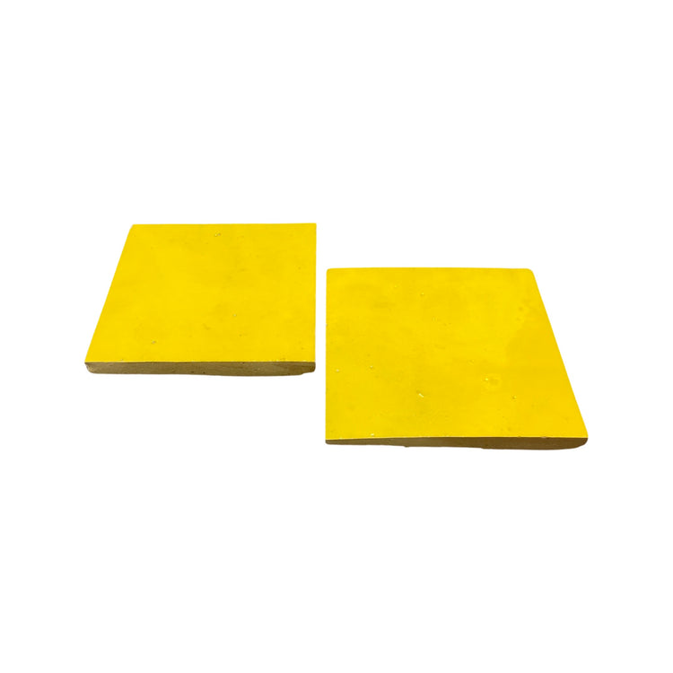Moroccan Glazed Yellow Terracotta Tile (TC-M-YELLOW)