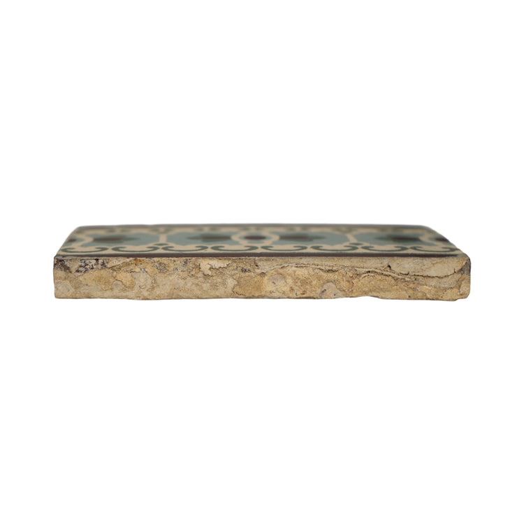 Reclaimed French Encaustic Concrete Border Tile (ET-HGMQ)