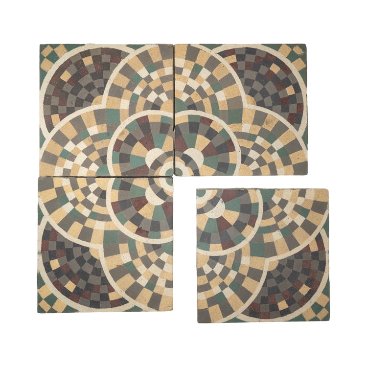 Reclaimed French Encaustic Concrete Tile (ET-LBNW)