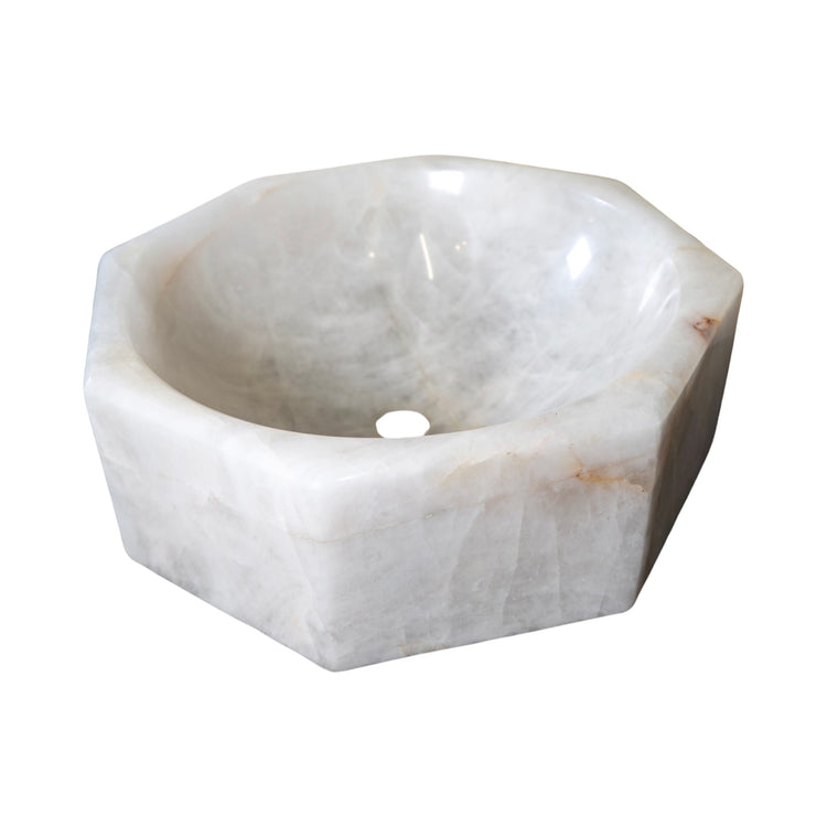 Brazilian Rock Crystal Octagonal Sink