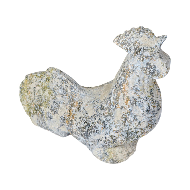 Contemporary French Granite Composite Rooster Sculpture (GE-ERBW)