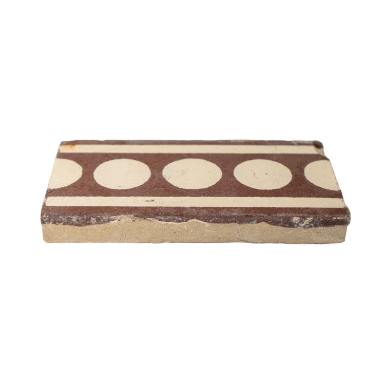 Reclaimed French Encaustic Concrete Border Tile (ET-KYXD)