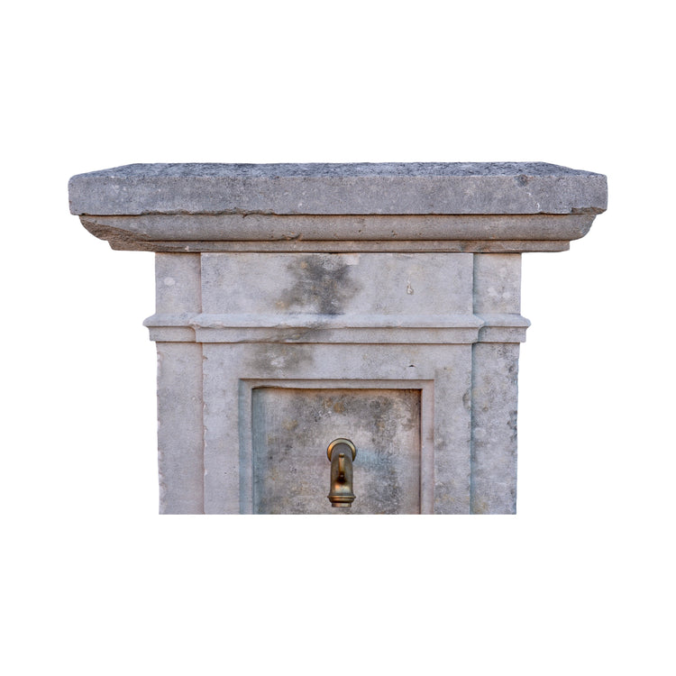 Antique French Limestone Wall Fountain (F-HJAK)