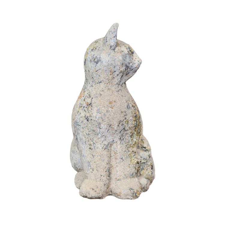 Contemporary French Granite Composite Cat Sculpture (GE-BLNA)