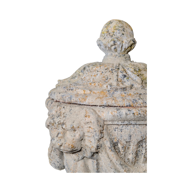 Contemporary French Reconstituted Stone Urn (V-V931)