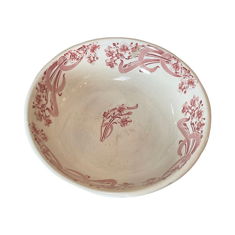 Antique English Porcelain Bowl and Pitcher (HD-HTNB)