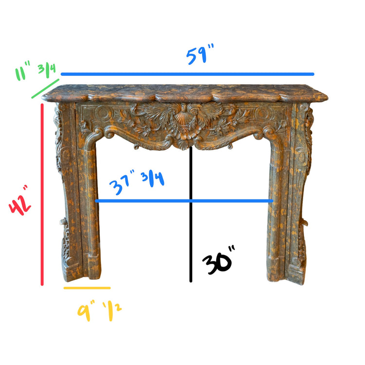 Antique French Marble Mantel (MCH997)