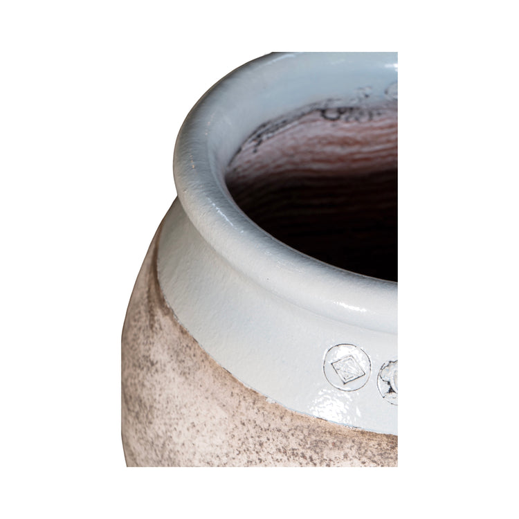 Contemporary French Glazed Terracotta Olive Jar  (V-HMYL)