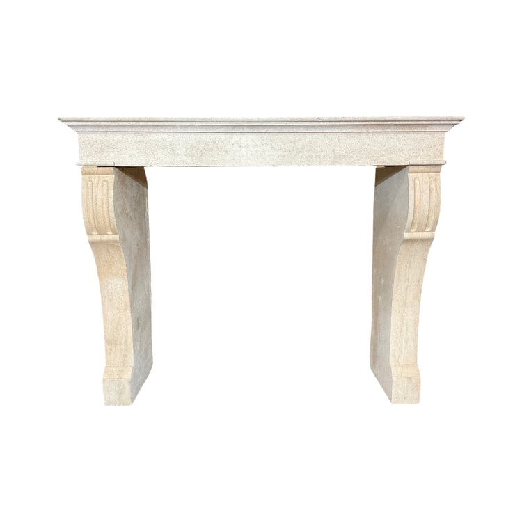 French Limestone Mantel