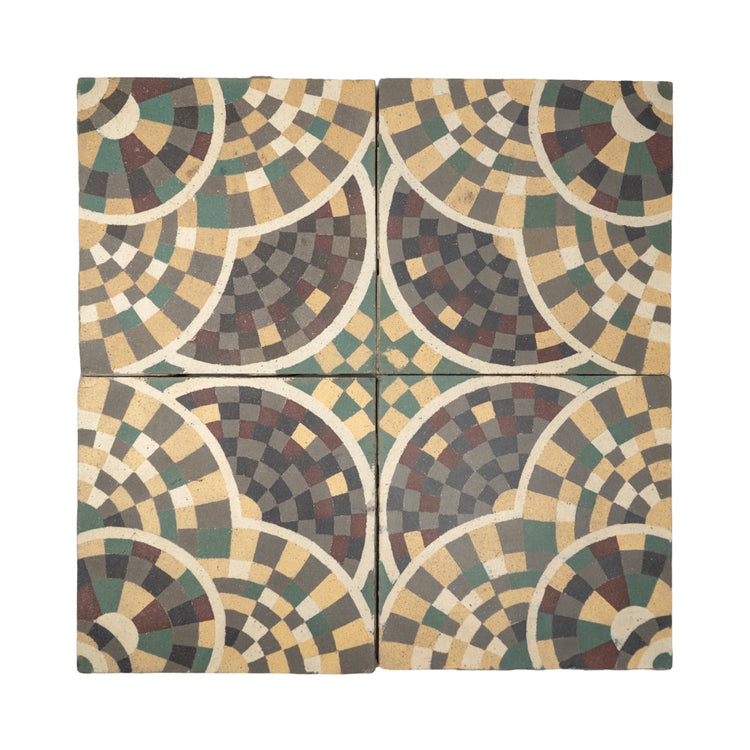 Reclaimed French Encaustic Concrete Tile (ET-LBNW)