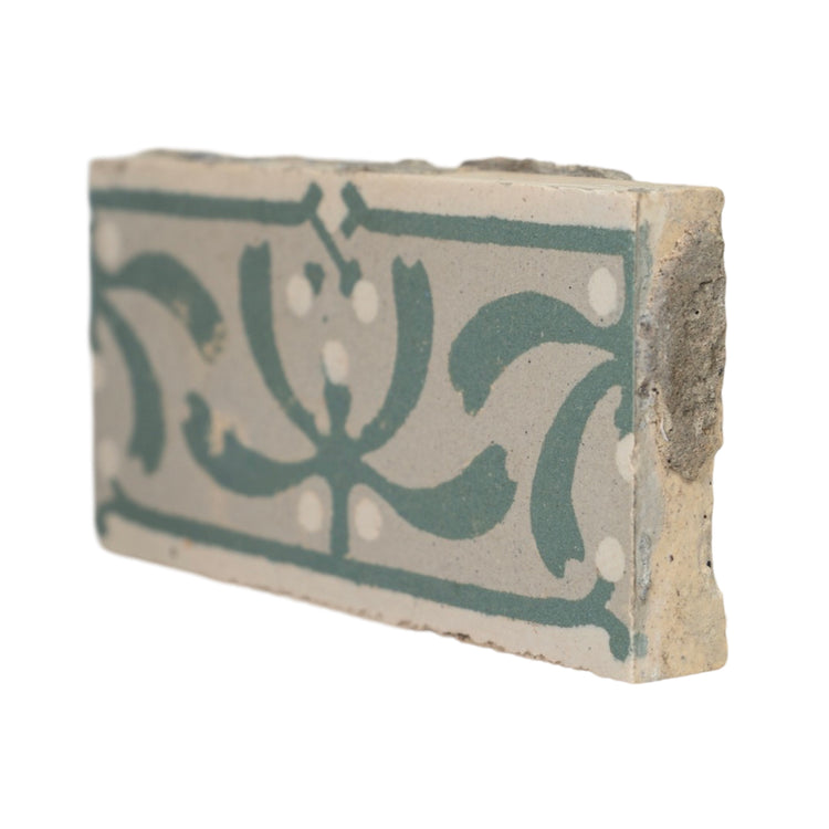 Reclaimed French Encaustic Concrete Border Tile (ET-JELV)
