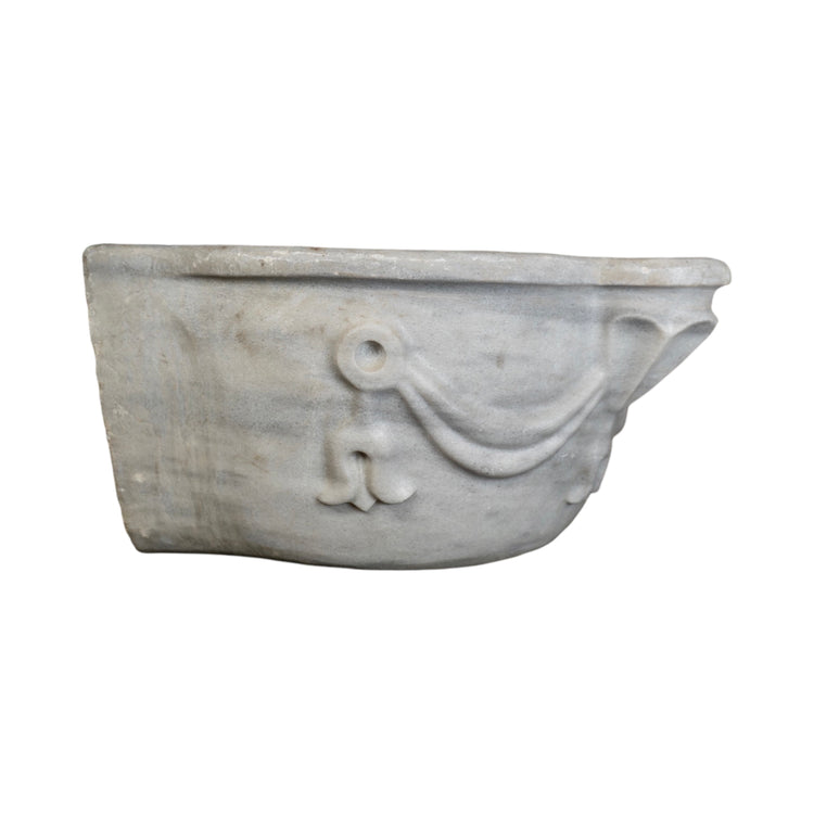 French White Carrara Marble Sink (S-S910)