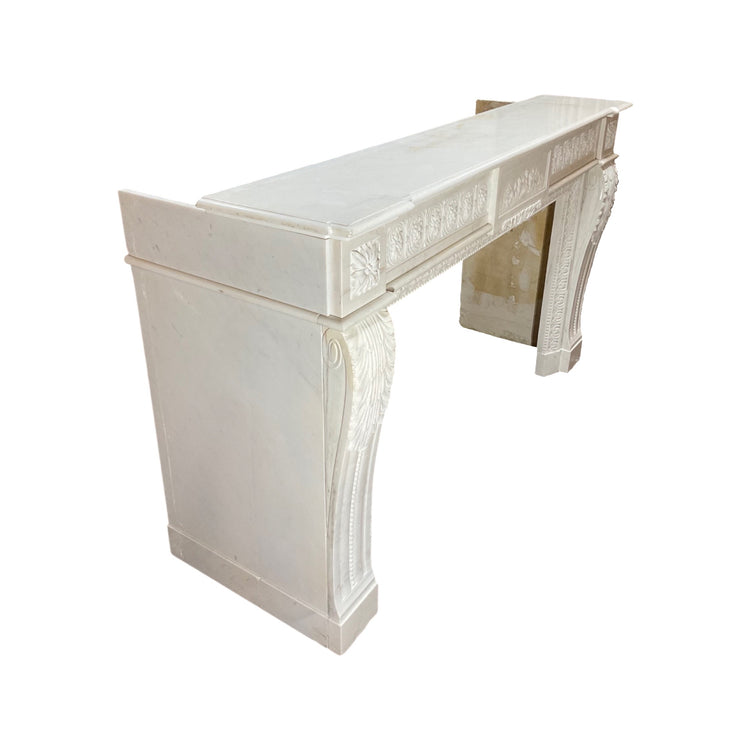 French White Marble Mantel