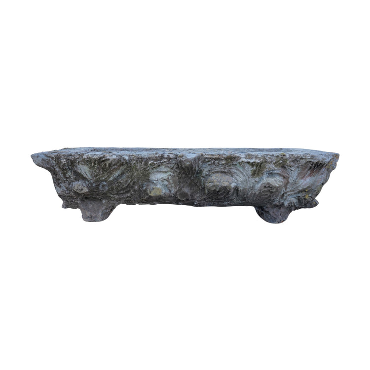 French Faux Bois Limestone Trough