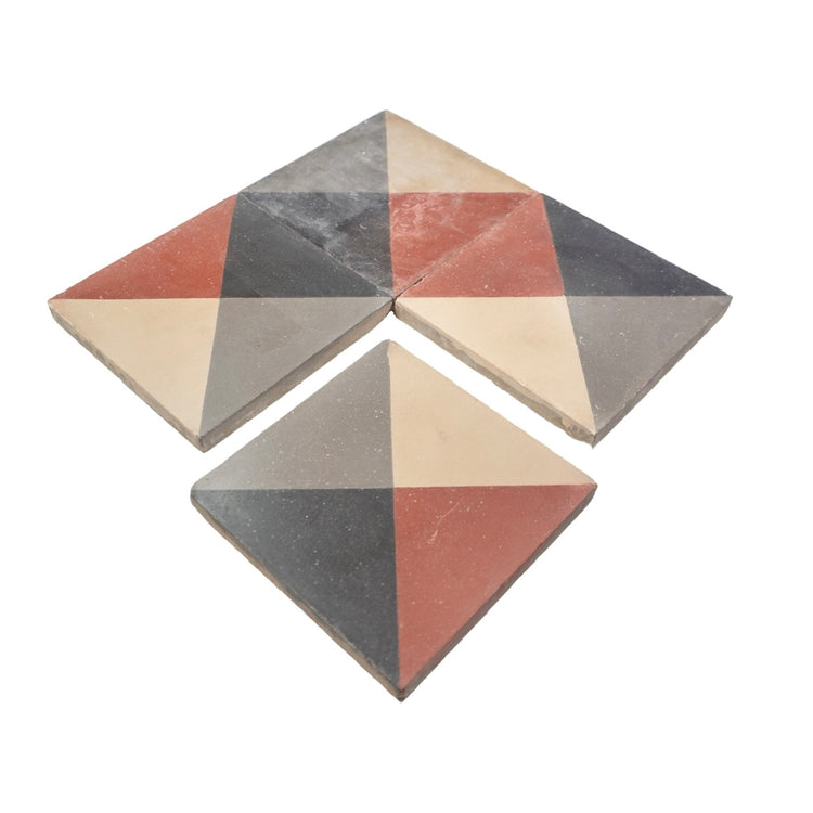 French Encaustic Geometric Concrete Tile