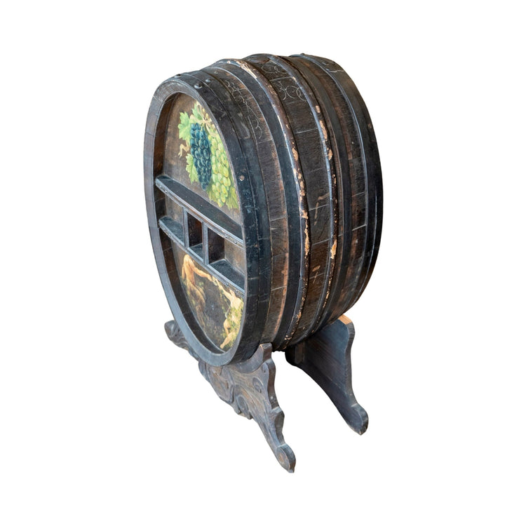 French Wooden Cognac Brandy Barrel