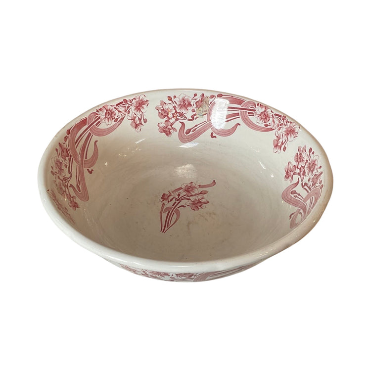 Antique English Porcelain Bowl and Pitcher (HD-HTNB)