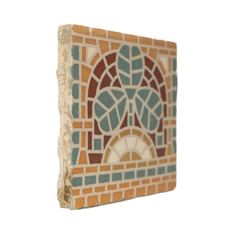 Reclaimed French Encaustic Concrete Tile (ET-CYKG)