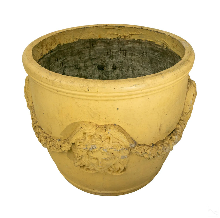 Pair of French Composite Made Medusa Head Planters (V-KVBQ9)