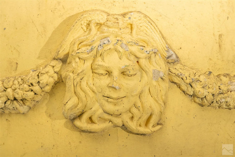 Pair of French Composite Made Medusa Head Planters (V-KVBQ9)
