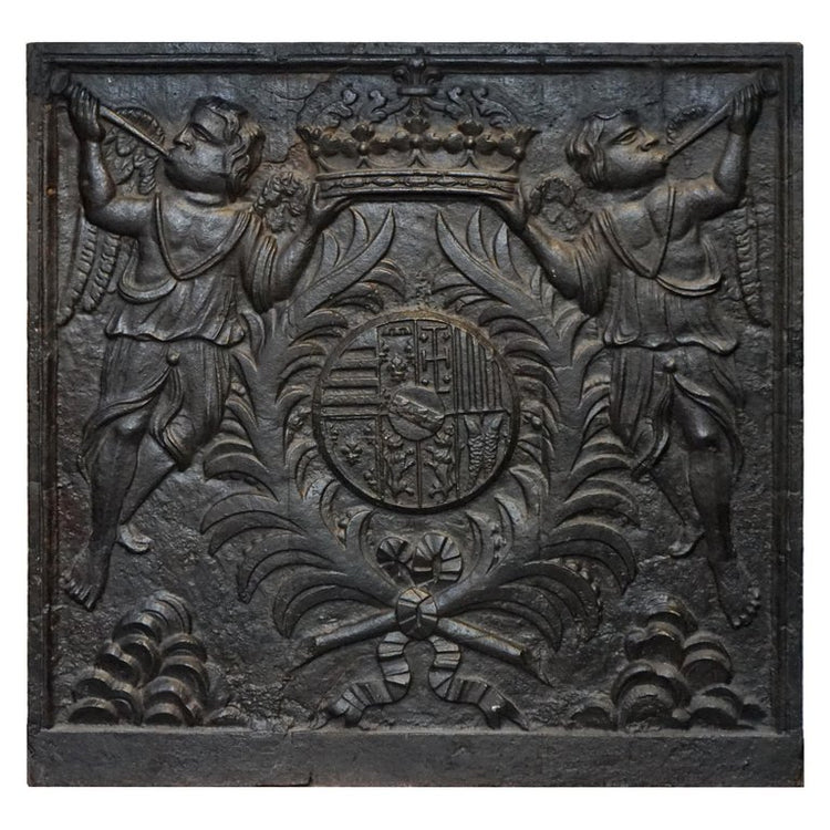 Antique French Antique Fireback (x3060)