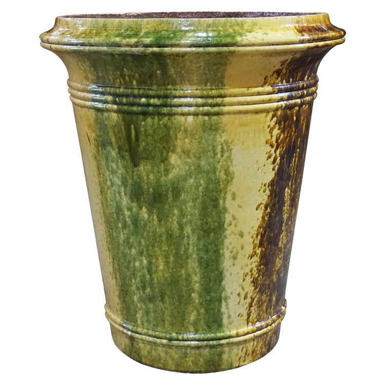 French Glazed Limestone Planter (V932)