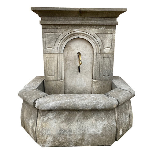 Contemporary French Limestone Wall Fountain (FO28)