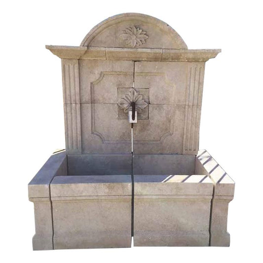 Contemporary French Limestone Wall Fountain (FO58-A)