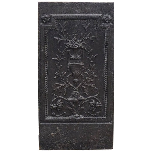 Antique French Iron Fireback (X3097)