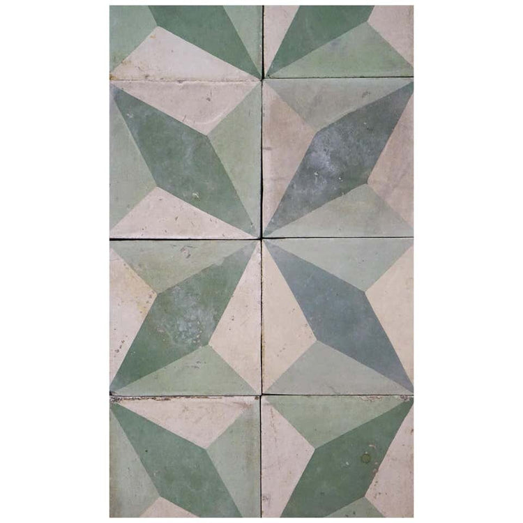 Reclaimed French Encaustic Reclaimed Tile (FL858)