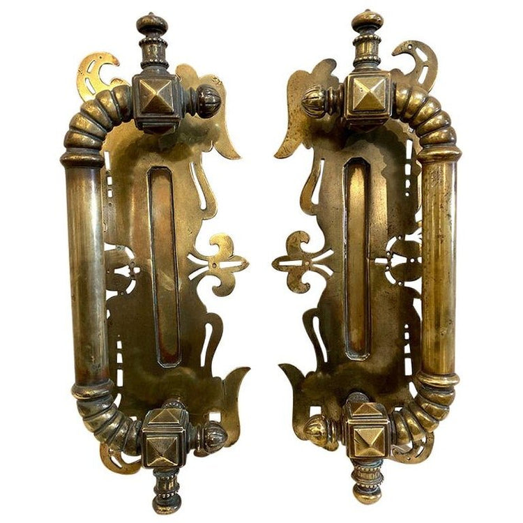 Pair of Bronze Door Handles (HW015)