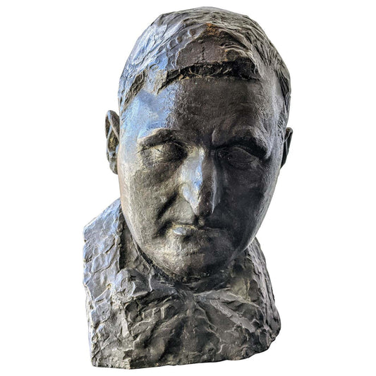 French Marble Head Bust Sculpture