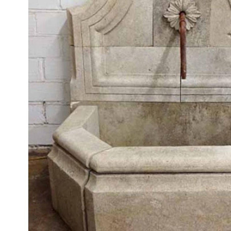 Contemporary French Limestone Wall Fountain (FO99)
