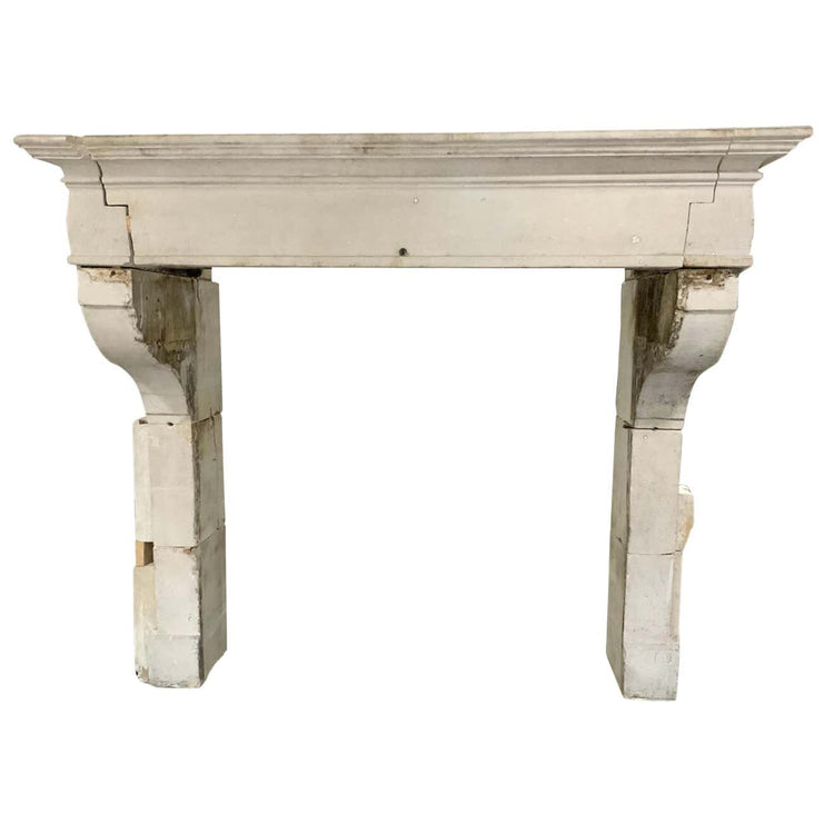 French Limestone Mantel
