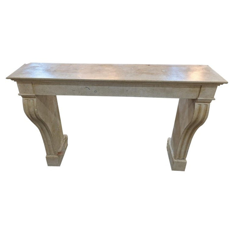 French Limestone Mantel
