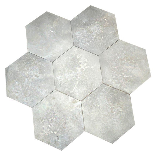 French Hexagonal Charcoal Limestone Tile (FL903)