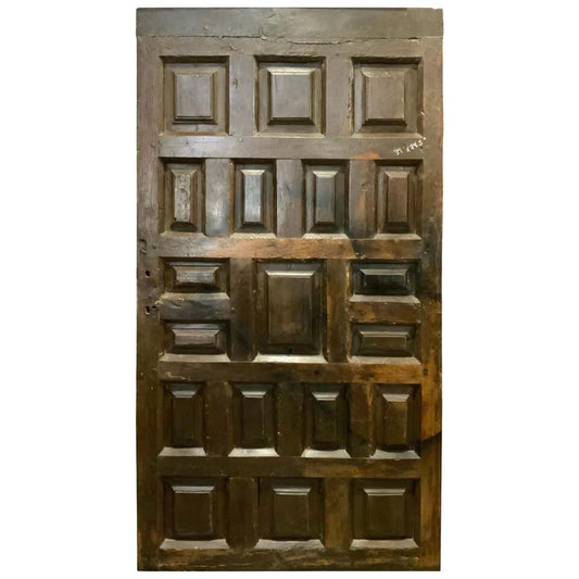 Antique Spain Walnut Door (D833)