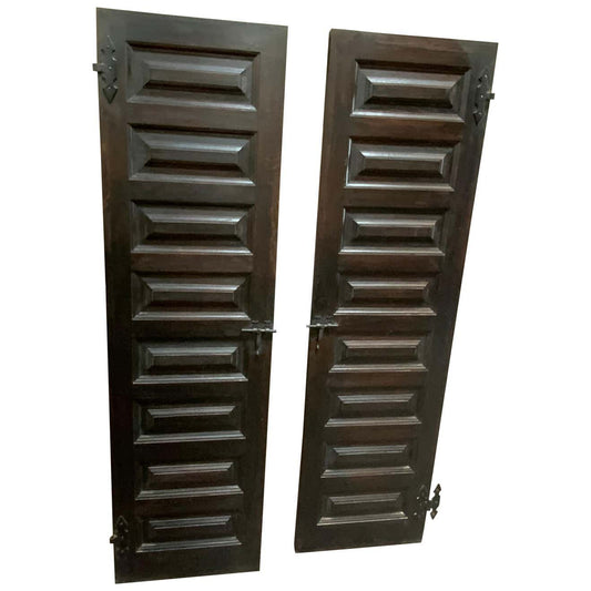 Antique Spanish Wooden Shutters (D847)